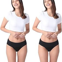 Adira | Hipster Panties for Women | Period Panties for Women Leak Proof & Breathable | Hipster Fit for Medium Flow | Use with Pad for Non Icky Feeling | Patented Design | Pack of 2-image-52