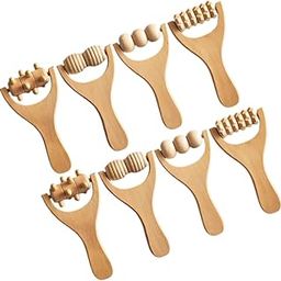 Healvian 8pcs Wooden Foot and Back Massager Rollers Manual Massage Tools for Muscle Relaxation Relief and Relief Massage for Shoulders Neck and Feet-image-41