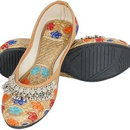 Women Ethnic Rajasthani Embroidery with Payal Punjabi Mojari's Shoe Juti Jutti’s-picture-17