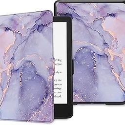 Fintie Slimshell Case for 6.8" Kindle Paperwhite (11th Generation-2021) and Kindle Paperwhite Signature Edition - Premium Lightweight PU Leather Cover with Auto Sleep/Wake, Lilac Marble-image-16