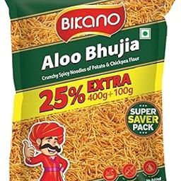 Bikano Aloo Bhujia | Crunchy Texture | 400g pack+25% Extra | All time favourite Indian Namkeen-image-16