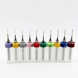 Drill Bits Unlimited Ten Size Solid Carbide Drill Bit Set #83, 82, 81, 80, 79, 78, 77, 76, 75, 74 1/8 inches Shanks-image-2