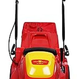WOLF-Garten 18BKEJS2650 1400W 3500 RPM Electric 3-in-1 Push Lawn Mower,13"(33cm) Winged Blade,Max. Mowing Area 250 Metre Square, 30L GrassCatcher Capacity, Soft Grip Handle,Cable Not Included,A 340 E-image-4