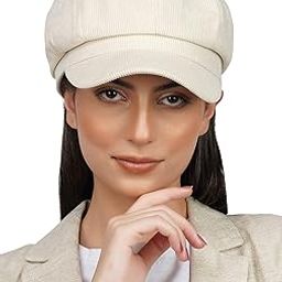 French Beret Cap Summer Season Unisex Artist Newsboy Hats, Ascot Cotton British Style Adjustable Women's Caps (WBC8122, Free Size)-image-22