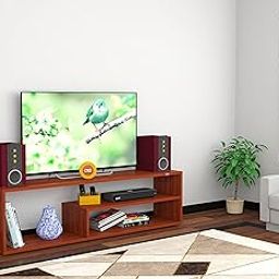 DAS Archer Floor Standing Engineered Wood Tv Entertainment Unit Display Shelf for Living Room Frosty White- Ideal for Upto 55" Screen-picture-24