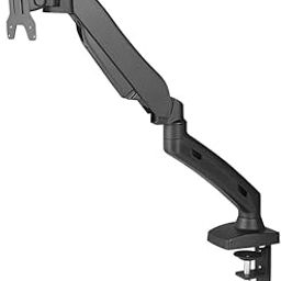 SOL Single Monitor Arm - Ergonomic VESA Mount Stand With Gas Spring and Adjustable Arm - Monitor Mount & 2 Grommet Mounting Base for 13-27'' 2-7 kgs Screens-4