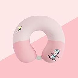 Snoopy Summer Travel Collection Memory Foam U-Shaped Neck Pillow-12