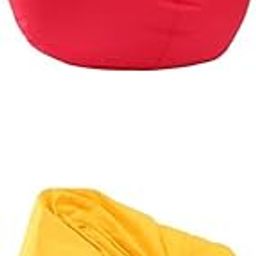 ARTISOUL® Waterproof Stuffed Animal Storage Bean Bag Cover Red & Yellow | Furniture | Bean Bags & Inflatables-image-45