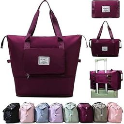 Duffel Trolley Bags for Travel,Luggage Bags for Travel,Rolling Duffle Bag with Wheels,Travel Bags for Luggage Trolley,Expandable Foldable Duffle Bag-image-94