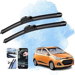 Kylo Perfect Fitting Frameless Windshield 100% Scratch Proof Cleaning Water Repellant Silicon Wiper Blades Suitable for HYUNDAI i10 D 22,P 16 (Set of 2)-30