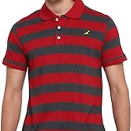 CottonPoly Striped Polo T-Shirt for Men-image-101