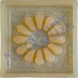 Acquire 12" x 12" Flower Design Cement Jali PVC Rubber Mould, Ventilation Mould, Window Mould, for Elevation Grill Mold 30mm Tickness-image-80