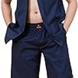 Men's Trending Coller Neck with Shorts Co-Ord Set-image-1