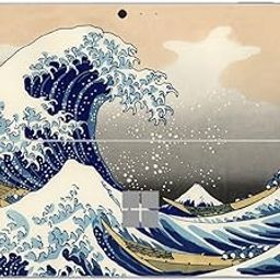 GADGETSWRAP Laptop Decal Vinyl Sticker Top Only Compatible with Surface Pro 4 - The Great Wave Off Kanagawa Canvas-image-2