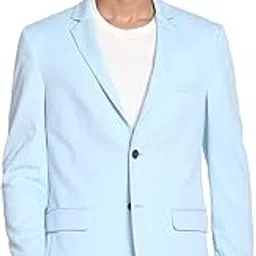 arvind AD Men Blue Slim Fit Blazer-picture-12