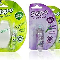 Stop-O One Touch Power Spray, Instant Bathroom/Toilet Freshener with Lemongrass and English Lavender Fragrance Refill, Lasts for 100 Sprays (1 Dispenser + 3 Refills)-17