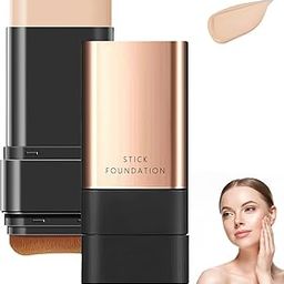 BACHUDO Anti-Wrinkle 2 In 1 Foundation Stick with Flawless Brush | Double Head Make Up Stick Waterproof Concealer & Cream Base Makeup for All Skin Types | Long-Lasting,Lightweight & Natural Beige,20gm-image-90