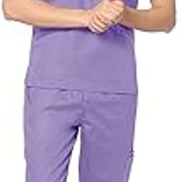 UNINUR Men's 2-Way Stretchable Uniflex 1O Pocket Scrub Suit Scrub Suit for Health Professional,Doctors & Nurse-picture-20