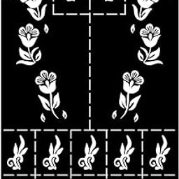VANVATI Graceful Mehndi Stencil Sticker for Festive Use On Front Hand-image-53