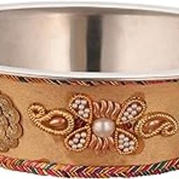 SHUBHPARV Katora Golden Design Fancy Wedding Ceremony Item | Handcrafted Decorative Bowl, Katora, Katori for Pooja, Marriage Occasions, Weddings, Ring Ceremony & Engagement-image-75