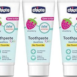 Chicco Toothpaste Strawberry 50ml, Pack of 3 (150ml Total)-6