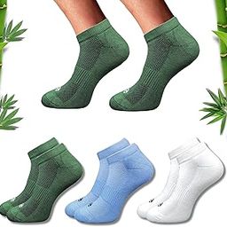 Premium Bamboo Unisex Socks - Low Cut (Set of 3: Olive + Sky Blue + Off White) | 88% Bamboo Fabric, Anti-Bacterial, Breathable, Soft, Seamless Design.-picture-26