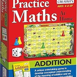 Creative's Practice Math at Home Addition| Learning Board Game | Math Board Game for Kids | Children Activity Game | Reinforce Math Skills for Kids | Educational Math Board Game | Ages 4 & Up-2