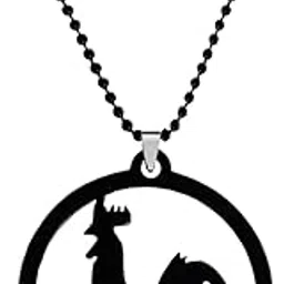 m men style Bikers Jewelry Rooster Animal Jewelry Black Stainless Steel Pendant Necklace Chain For Men And Women Spn2023158-picture-10