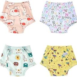 SNUGKINS Snug Potty Training Pull-up Pants for Babies/Toddlers/Kids | 100% Pure Cotton | Washable & Reusable | (Fits 9 Months to 6 Years) | Pack of 2, 3 & 4.-4