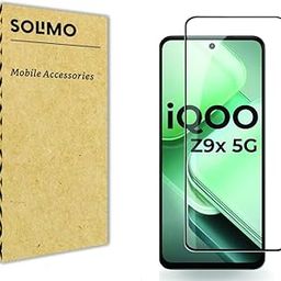 Amazon Brand - Solimo Tempered Glass Screen Protector for Iqoo Z9X 5G Smartphone with Edge-to-Edge Coverage|Easy Installation Kit(Black)-14
