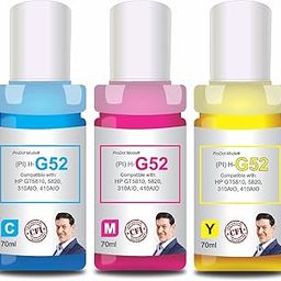 ProDot ProSeries GT51 GT52 GT 51/52 Inkjet Ink Refill Compatible with HP Deskjet GT5810, 5811, 5820, 5821 Ink Tank AIO 310, 315, 319, 410, 415, 419 Ink Tank Printers (70 ml, C/M/Y)-image-41