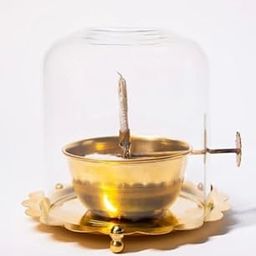 The Creative Heaven Glass Dome Candle Holder with Brass Base, Decorative Bell Jar Display Stand (4 x 4) Medium Size-image-39