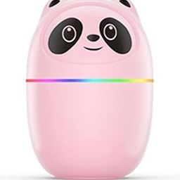 AKEEVA Quiet Mini Cute Cartoon Panda Air, Portable Personal Desk Humidifier with 7 Color Night Light, 2 Mist Spray Modes, 220ml Car Mini Humidifiers for Travel Office Bedroom(White), small-picture-14