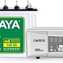 Okaya Inverter & Battery Combo (Smart Wave QSW 1365 Quasi Sine Wave 1115VA/12V with PowerOn OPTT18048 150Ah/12V) Inverter with Battery for Home, Office & Shops-image-8