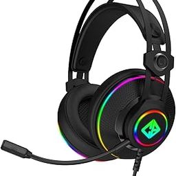 Cosmic Byte Proteus Headset Dual Input USB and 3.5mm, 7.1 Surround Sound, RGB LED, ENC Microphone, Memory Foam Earcushions, Windows Software (Black)-57