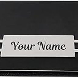 Personalised Black Magnetic Card Holder with Name Engraving, 9.5 x 6.5 x 1.2 cm-18
