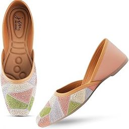 Fashion Designer Punjabi Jutis & Majoris: Hand Embroidered Comfort with Stunning Stone Work! Women & Girls-image-13