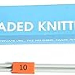 Lucknow Crafts Knitting Needle(Pair) | Vardhman Pony Cold Headed Pins | 25 cm Length | for Woolen Sweater, Socks, Gloves, Hats, Scarfs (Size 10-3.25mm)-image-88