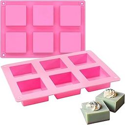 REDSKY 6 Cavities Silicone Cake Baking Mold, Biscuit Chocolate Mold, Ice Cube Tray, Soap Mold, Baking Mold Cake Pan Pack of 1-picture-32