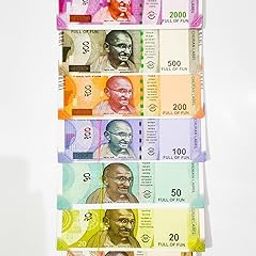 Fake Currency 70 Note for Kids 10 Units Each Denomination All New 10 | 20 | 50 | 100 | 200 | 500 | 2000 Artificial Playing Fake Note, Learn Money Skills, Fake Money, Dummy Note- Multi Color-23
