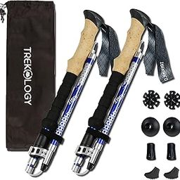 TREKOLOGY Trek-Z Collapsible Hiking & Trekking Poles - Balance Support for Seniors, Women, and Men, 2pc Per Set-image-11