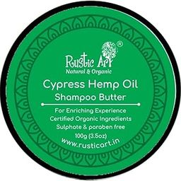 Rustic Art Cypress Hemp Oil Shampoo Butter For Dry & Damaged Hair | Sulphate, Paraben & Silicone Free | Natural & Organic | For Women & Men | 100g-26