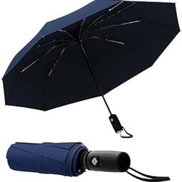 RJ Factory Auto Open/Close UV Umbrella – Windproof Travel Umbrella with SPF 50+ Sun & Rain Protection | Compact 3-Fold Design | Large Canopy, Lightweight & Portable-13