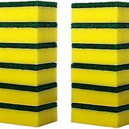 TP INCORP Cleaning Scrub and Sponges for Kitchen, Dishes, Bathroom, Car Wash, Scrubber Sponge Dish Pads, Heavy Duty.(Pack of 12)-image-16