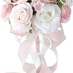 MERISHOPP Bridal Bouquet Lifelike Romantic Decoration for Bridesmaids Bride Style A|Home & Garden|Home D?©cor|Floral D?©cor-image-29