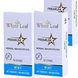 White Leaf Premium Herbal Ayurvedic Herbs Cigarettes Mint Flavoured(Pack Of 30) 100% Tobacco Free And Nicotine Free |Made With Ayurveda Natural Herbs Clove, Tulsi, Cinnamon & Green Tea(Non Addictive)-image-77