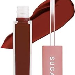 SUGAR Cosmetics Mettle Matte Liquid Lipstick For Women | Highly Pigmented | Transferproof & Long Lasting |7Ml - 11 Rigel (Rusty Orange)-image-6