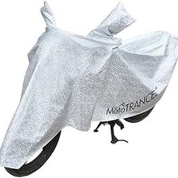 Mototrance Aero Silver 100% Waterpoof Heat Resistant with Mirror Pocket Bike Body Cover Compatible with Honda Activa-image-95