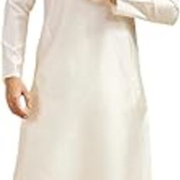 Men's Art Silk Thread Work Sequined Kurta Set (2pcs)-image-95