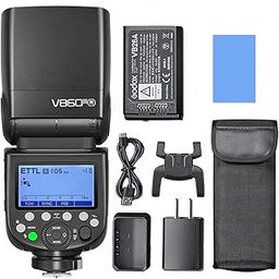 Godox V860III-N Camera Flash Light Wireless i-TTL Transmitter/Receiver Speedlite GN60 1/8000s HSS Built-in 2.4G Wireless X System with Modeling Light Replacement for Nikon Cameras-19